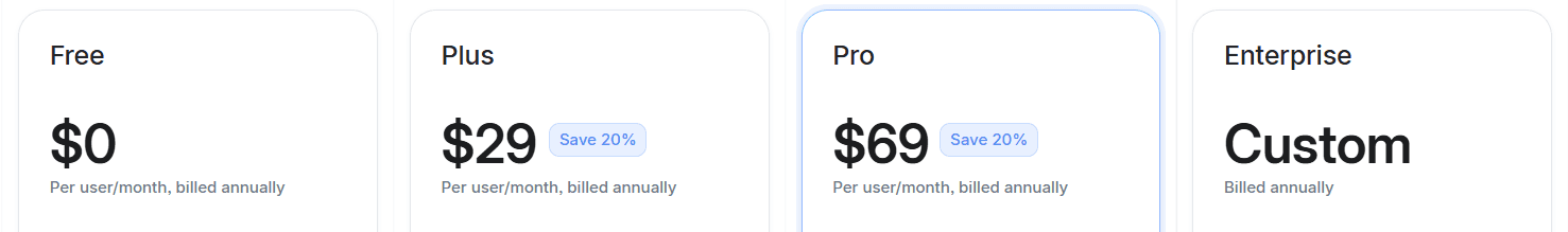 Attio pricing