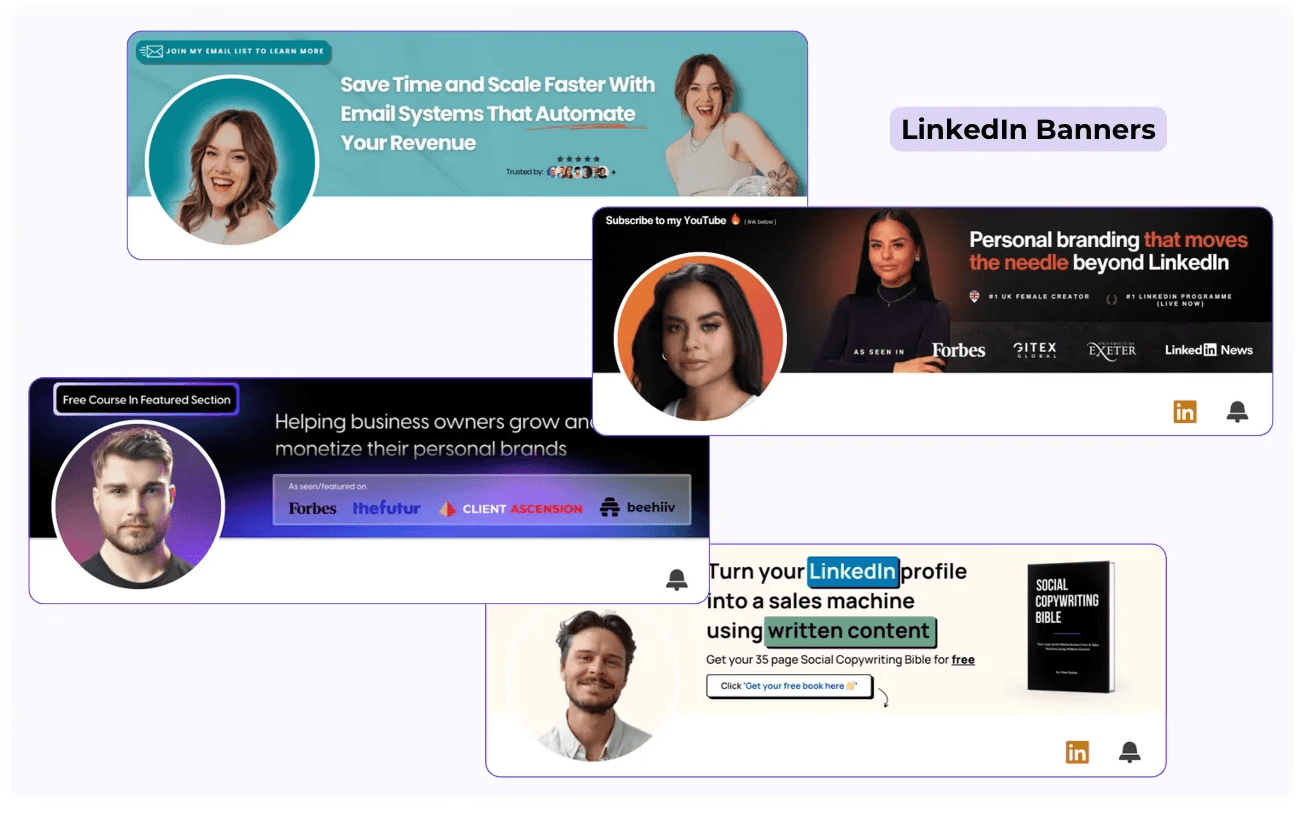 banner for your linkedin business page
