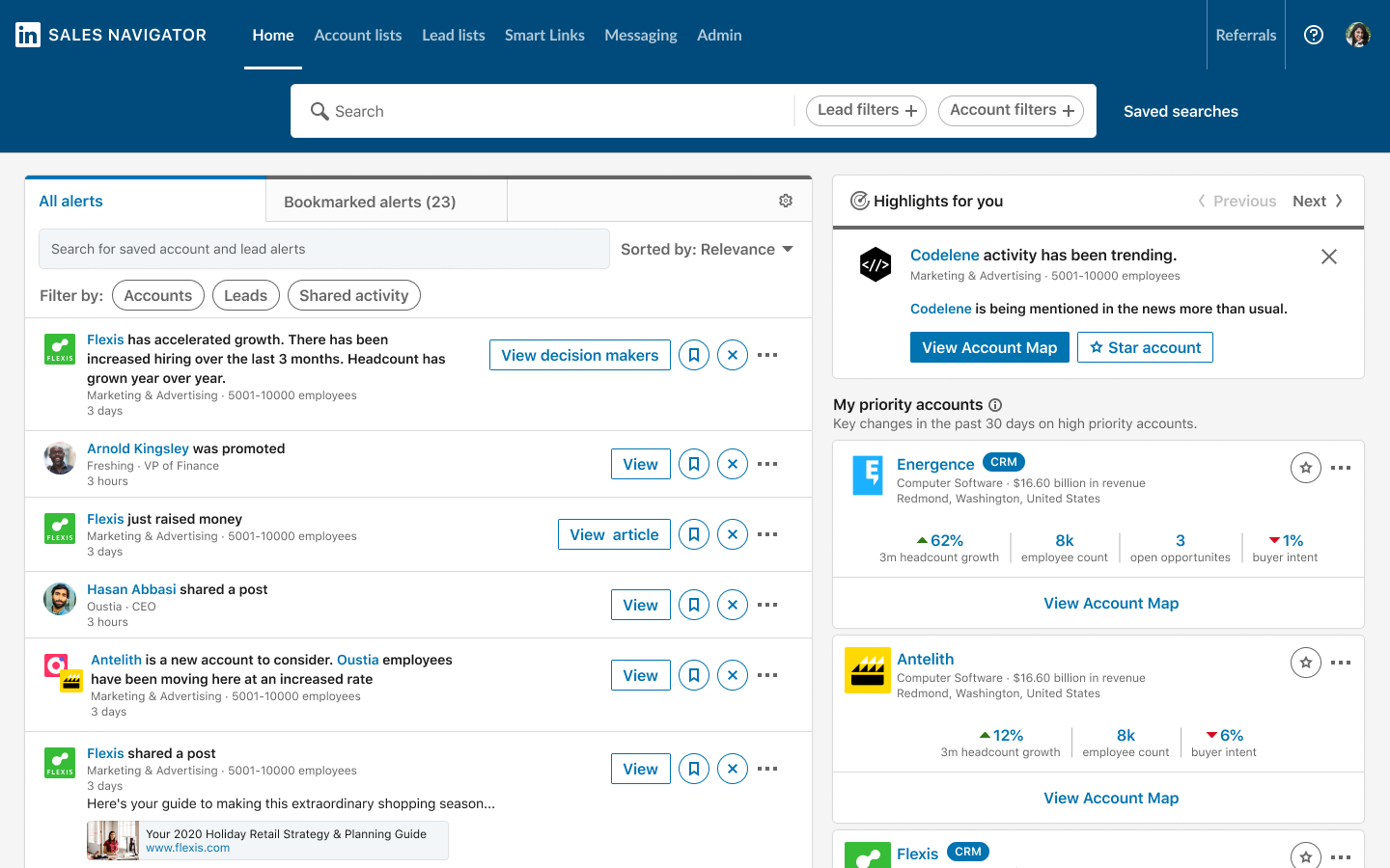 Linkedin Slaes Navigator