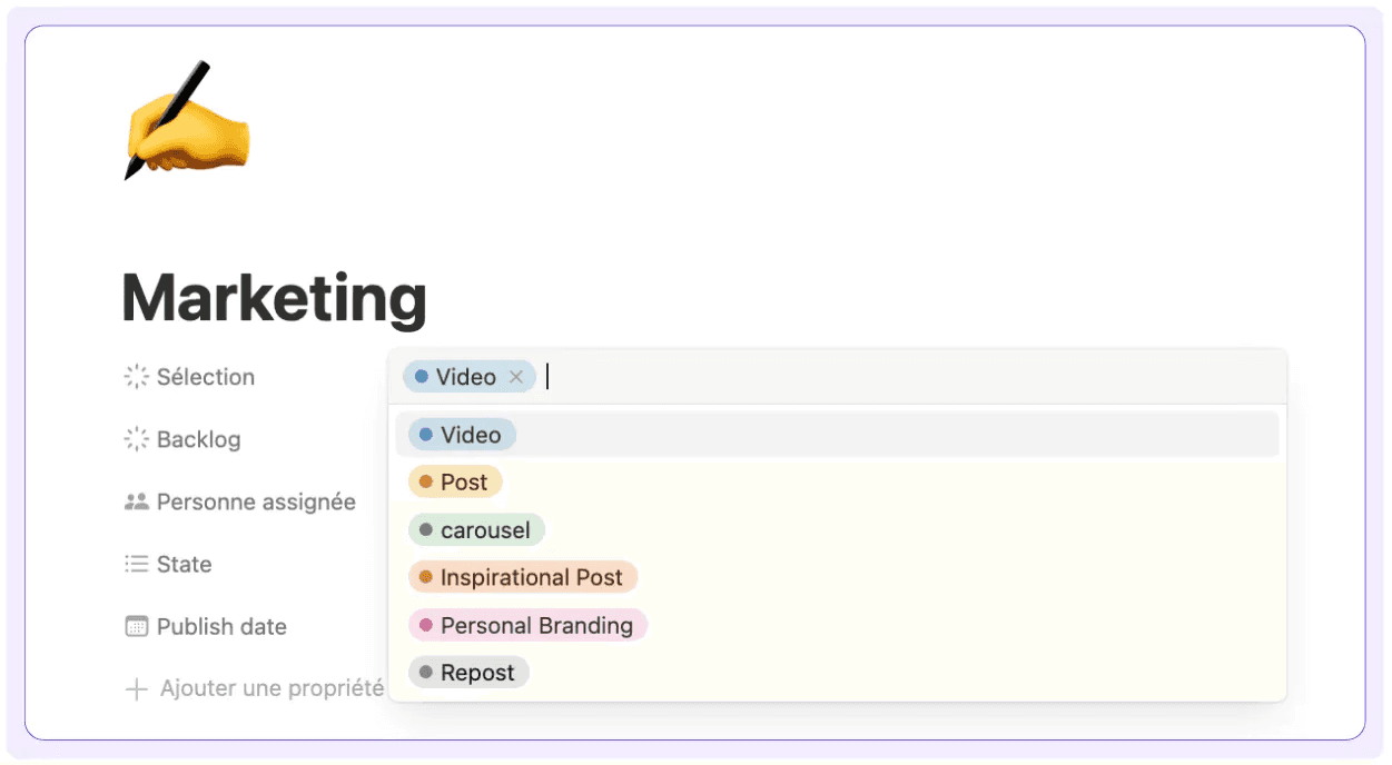 example of a LinkedIn strategy calendar