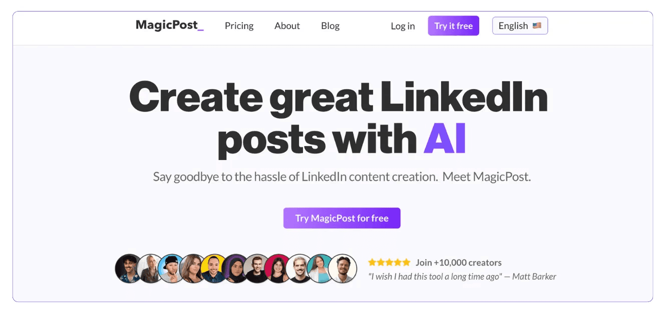 magicpost for LinkedIn