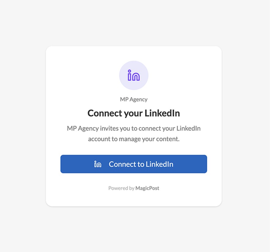 Connect their LinkedIn securely