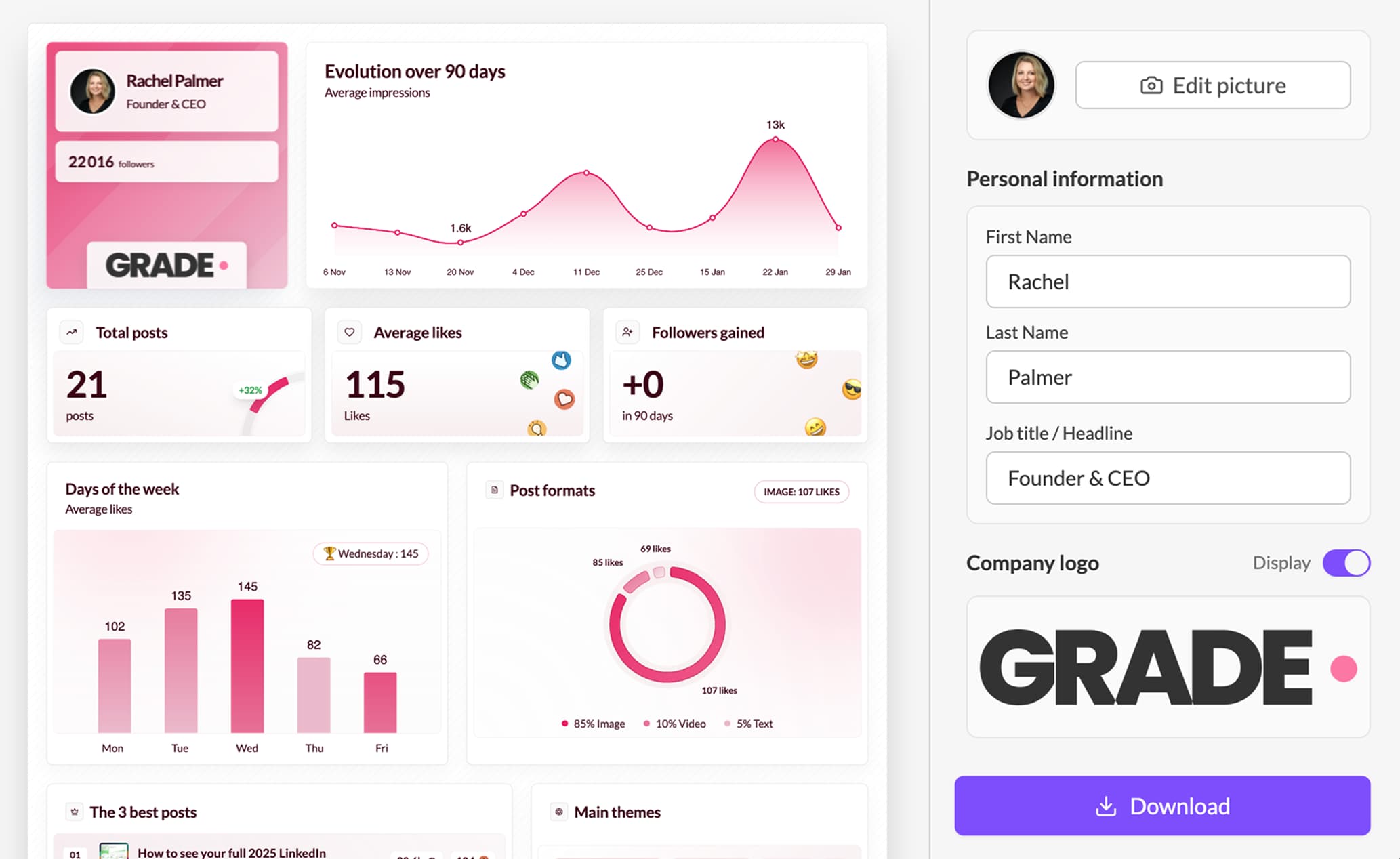 Export white-label reports