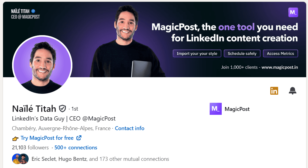 Nailé Linkedin Profile