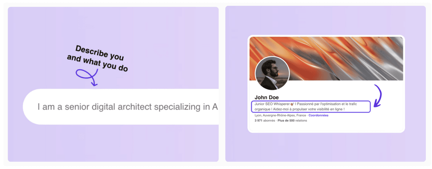 Use a free headline generator to craft a LinkedIn headline