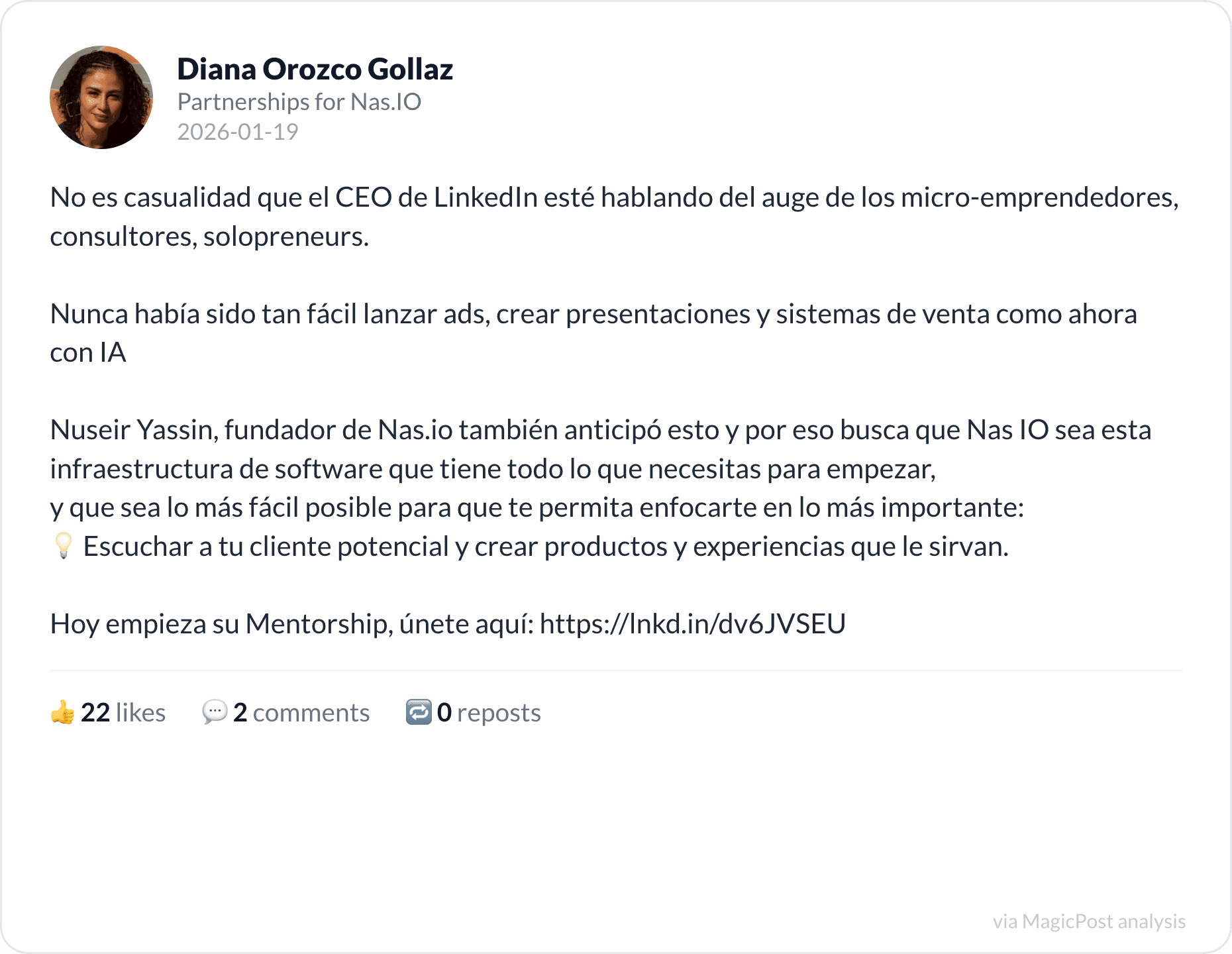 Diana Orozco Gollaz on the rise of micro-entrepreneurs and AI