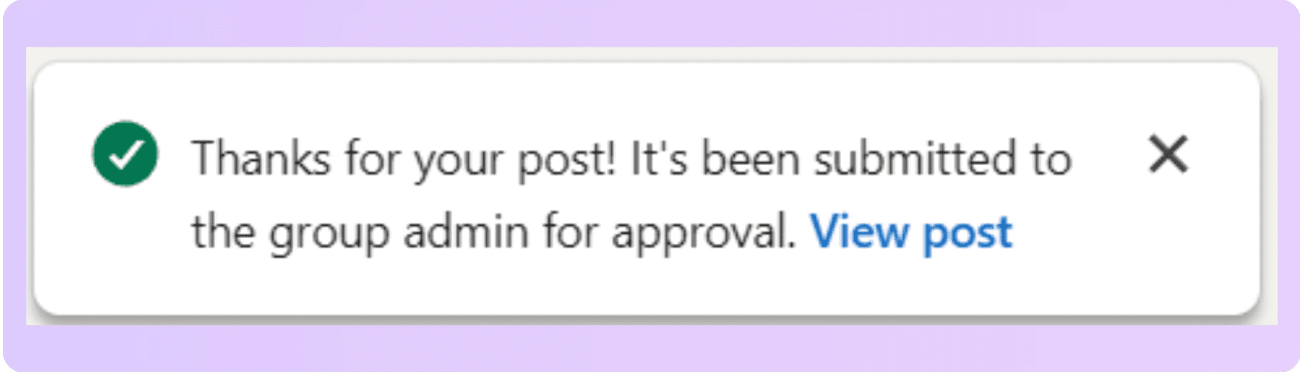 pending post linkedin groups