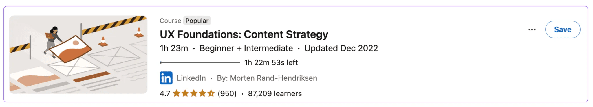 LinkedIn learning course: UX Foundations: Content Strategy