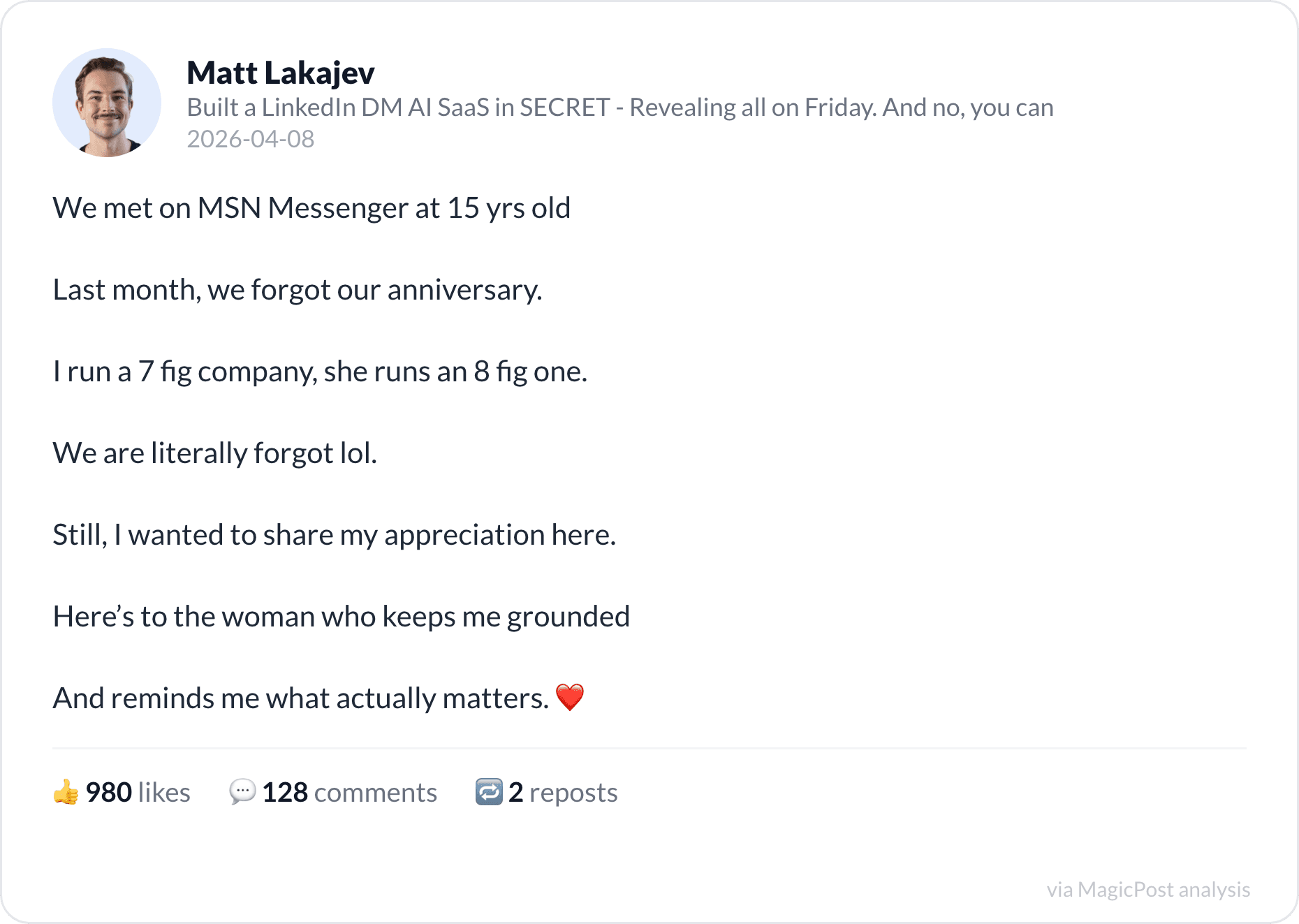 Matt Lakajev on the worst LinkedIn trend, AI comments