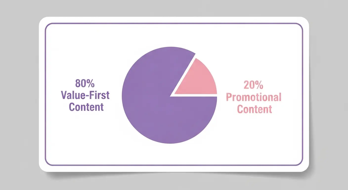 Linkedin posting strategy 80-20 rule