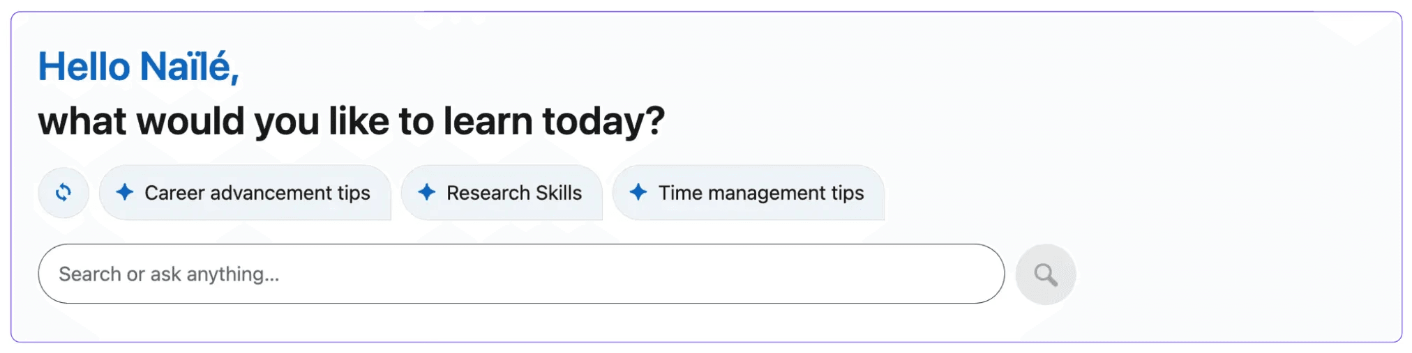 linkedin learnings main page