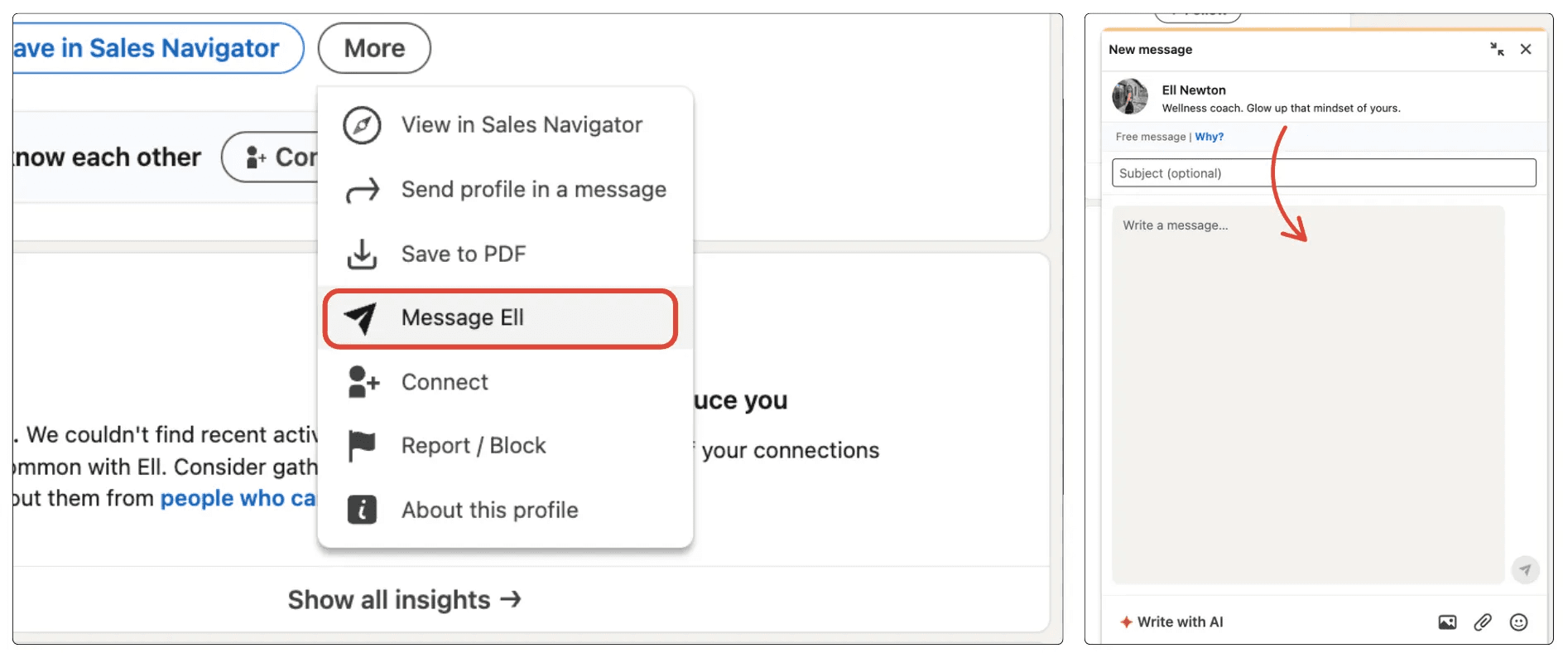 How to send an Inmail message on LinkedIn